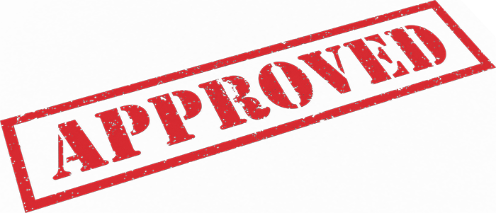 Approved stamp