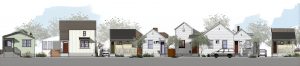 architectural rendering of a neighborhood