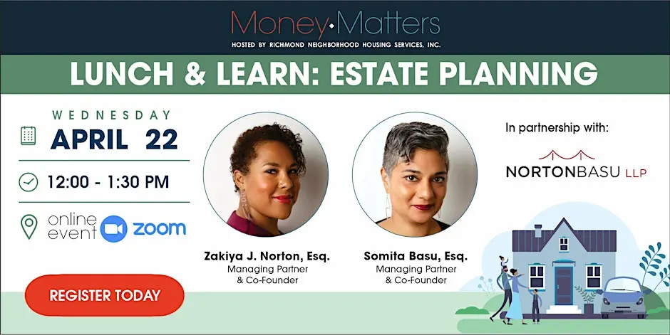Money Matters Series- Lunch & Learn - Estate Planning