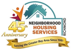 Richmond Neighborhood Housing Services 45th anniversary logo