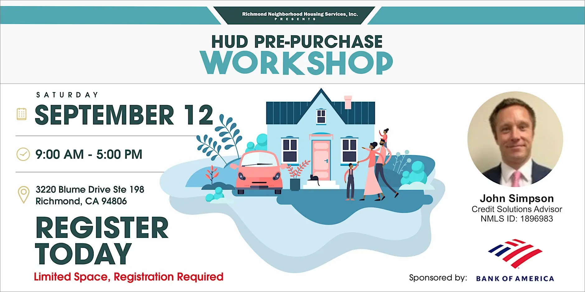 September's HUD Pre-Purchase Workshop